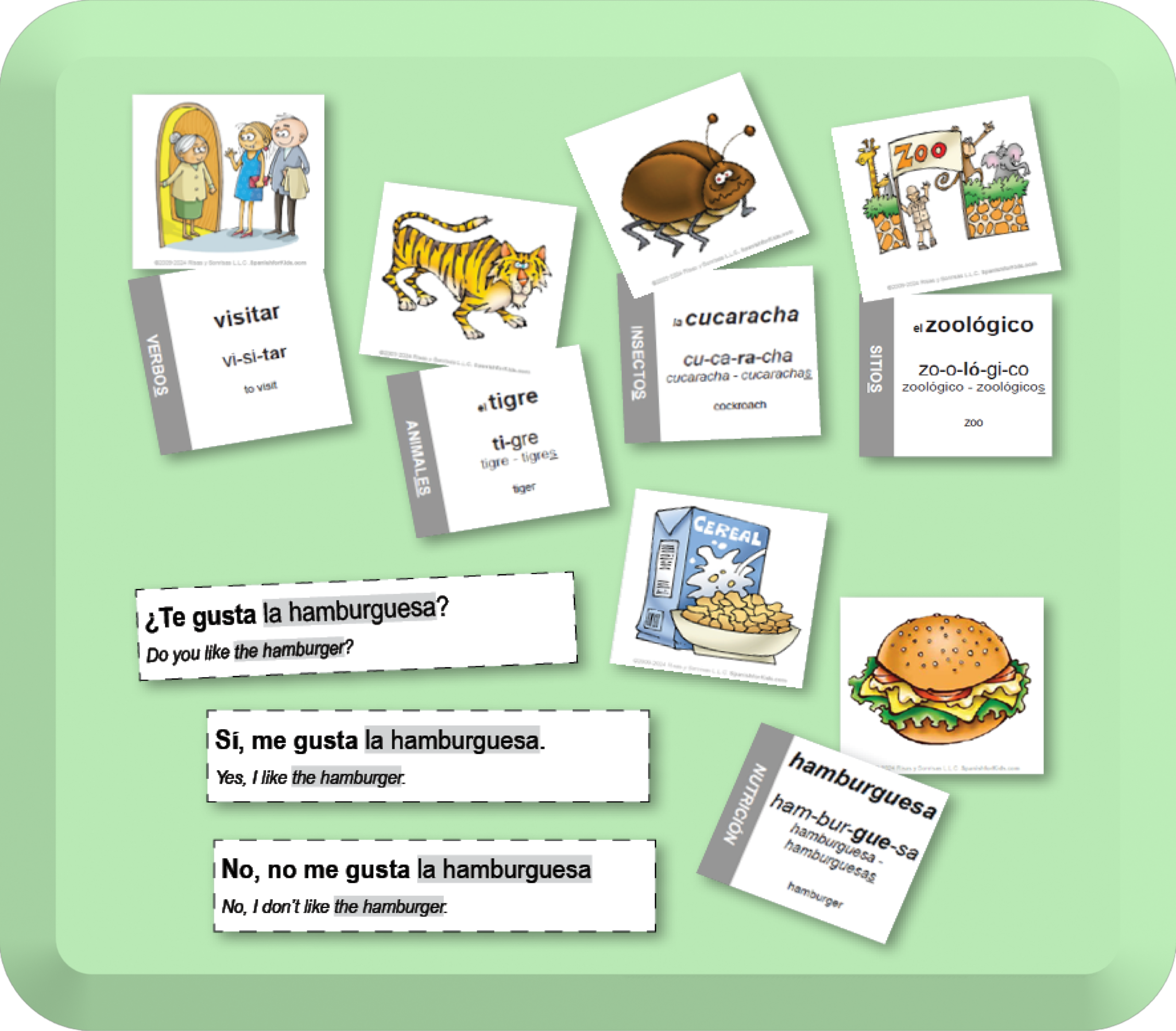 School Cognate Cards